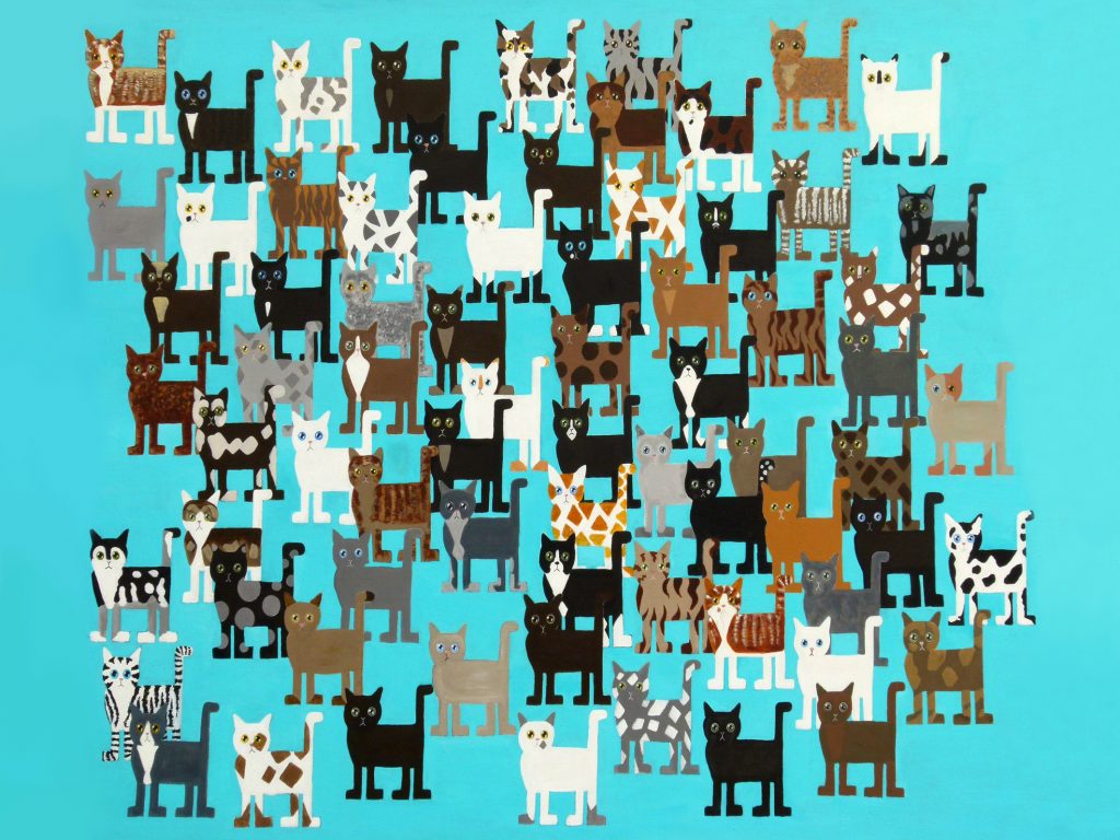 all cats painting